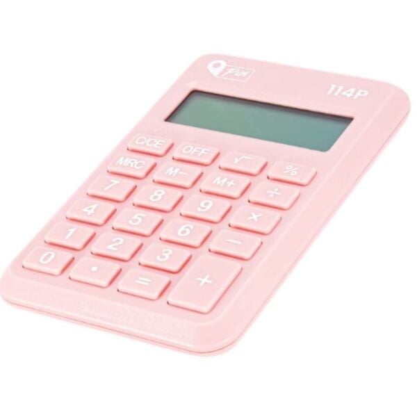 Pin 114LP 8 Hane Pembe Cep Hesap Makinesi
