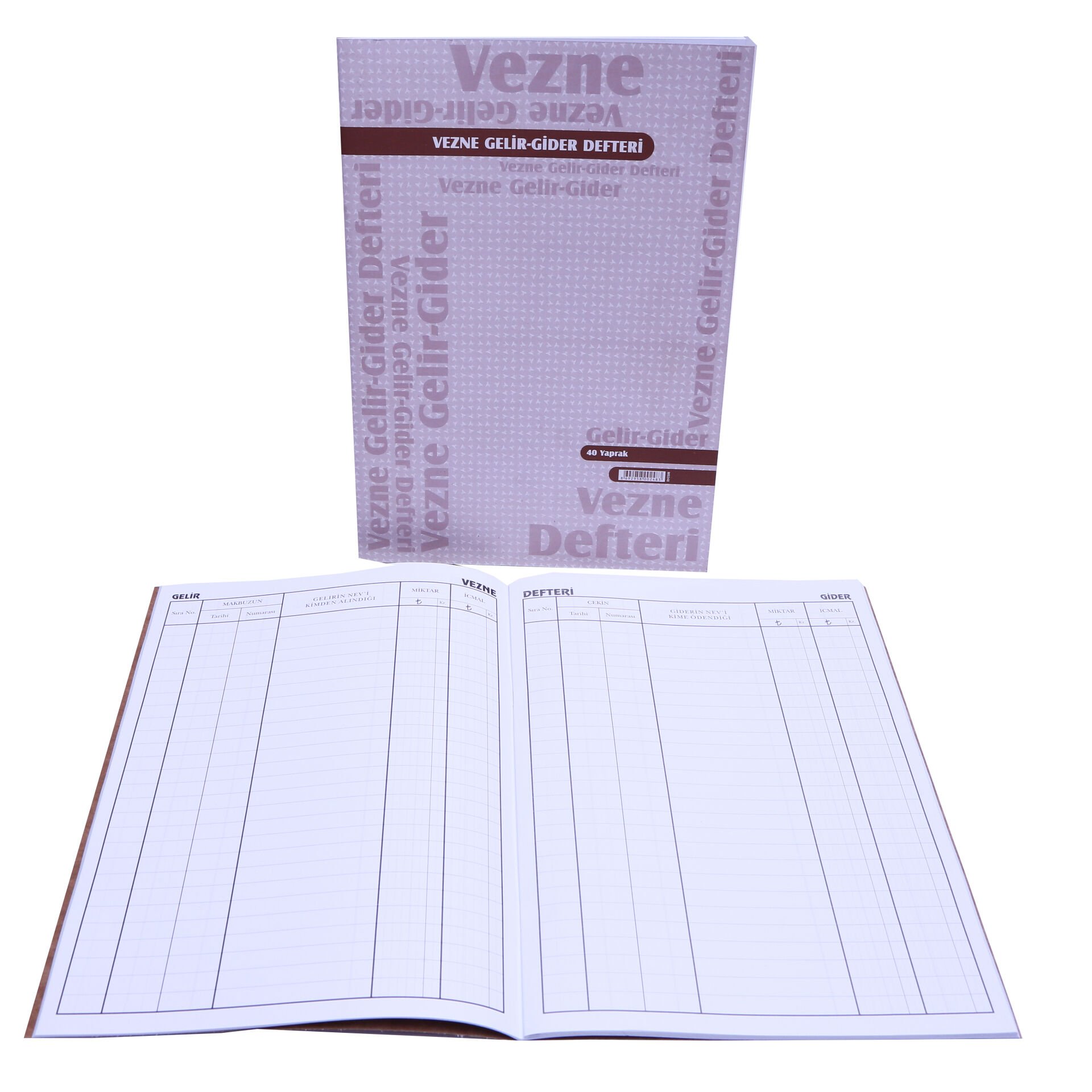Özkan Vezne Gelir Gider Defteri 40 Yaprak M0917 0248