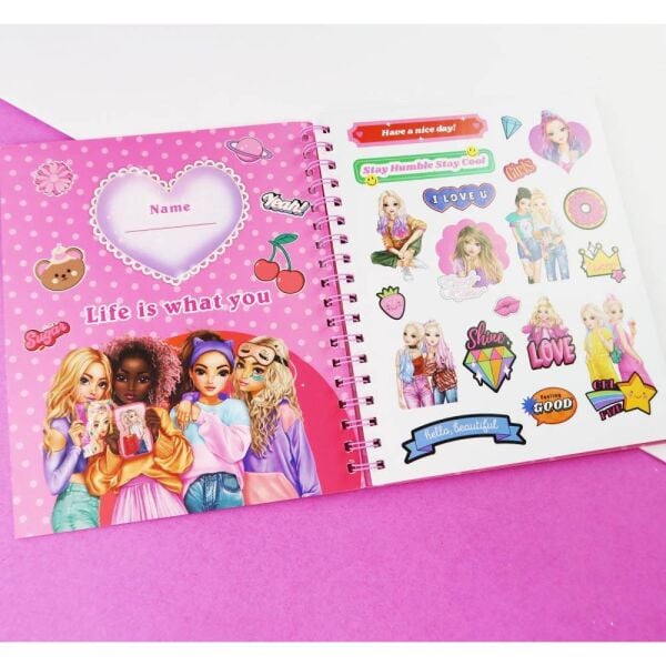 Bam Pop Gril Spiralli Boyama Kitabı 2165