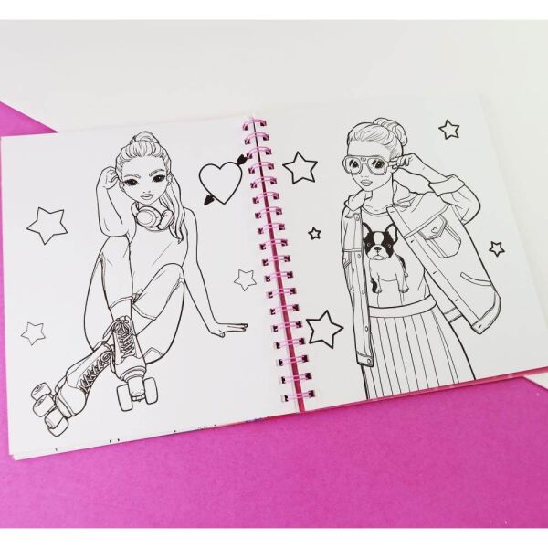 Bam Pop Gril Spiralli Boyama Kitabı 2165