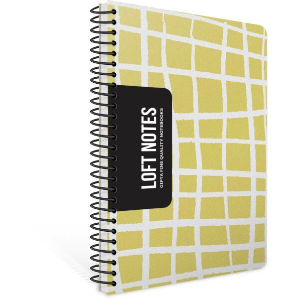Loft Notes 17x24 80 Yaprak Kareli Spiralli Defter 7069