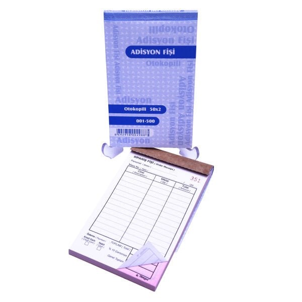 Özkan Numaralı Adisyon 1.Hamur Otokopli Bm564 BM0298