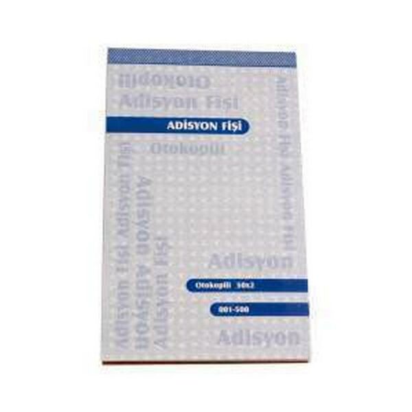 Özkan Numaralı Adisyon 1.Hamur Otokopli Bm564 BM0298