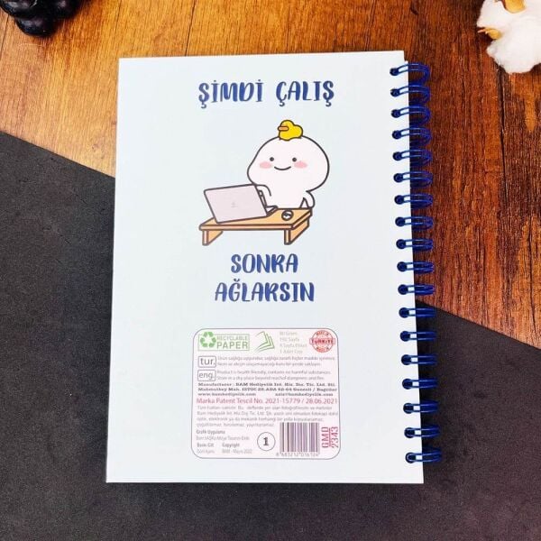 My Planner 1158 Şimdi Çalış Sonra Ağlarsın Spiralli Konuşan Ajanda