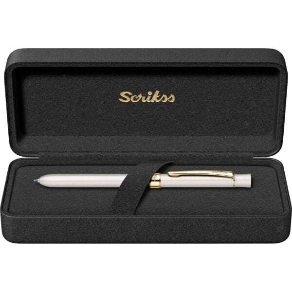 Scrikss 93 Trio Beyaz Altın Multifonksiyon Kalem