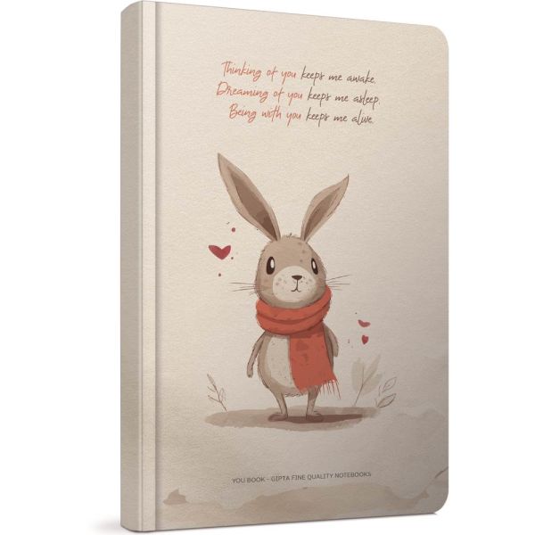 You Book 16x16 120 Yaprak Çizgili Sert Kapak Spralli Defter 7209