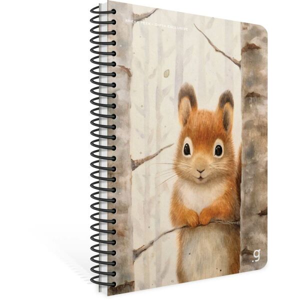 Sneak Peek A4 80 Yaprak Çizgili Karton Kapak Spralli Defter 7289