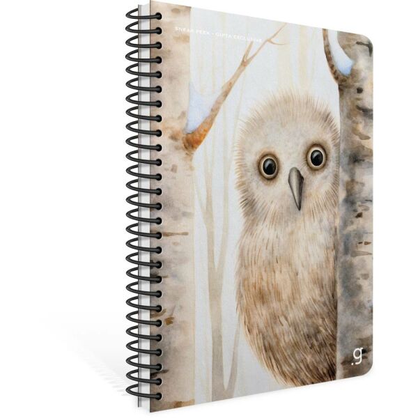 Sneak Peek A4 80 Yaprak Çizgili Karton Kapak Spralli Defter 7289