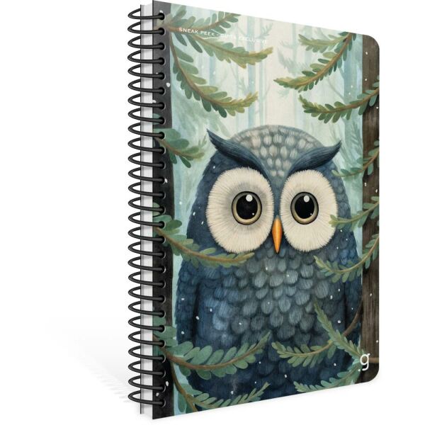 Sneak Peek A4 80 Yaprak Çizgili Karton Kapak Spralli Defter 7289
