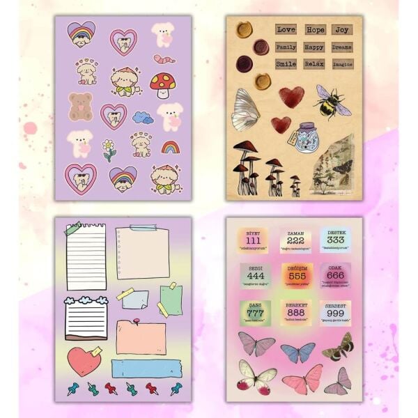 My Diy Sticket Defteri Özel Tasarım 1212