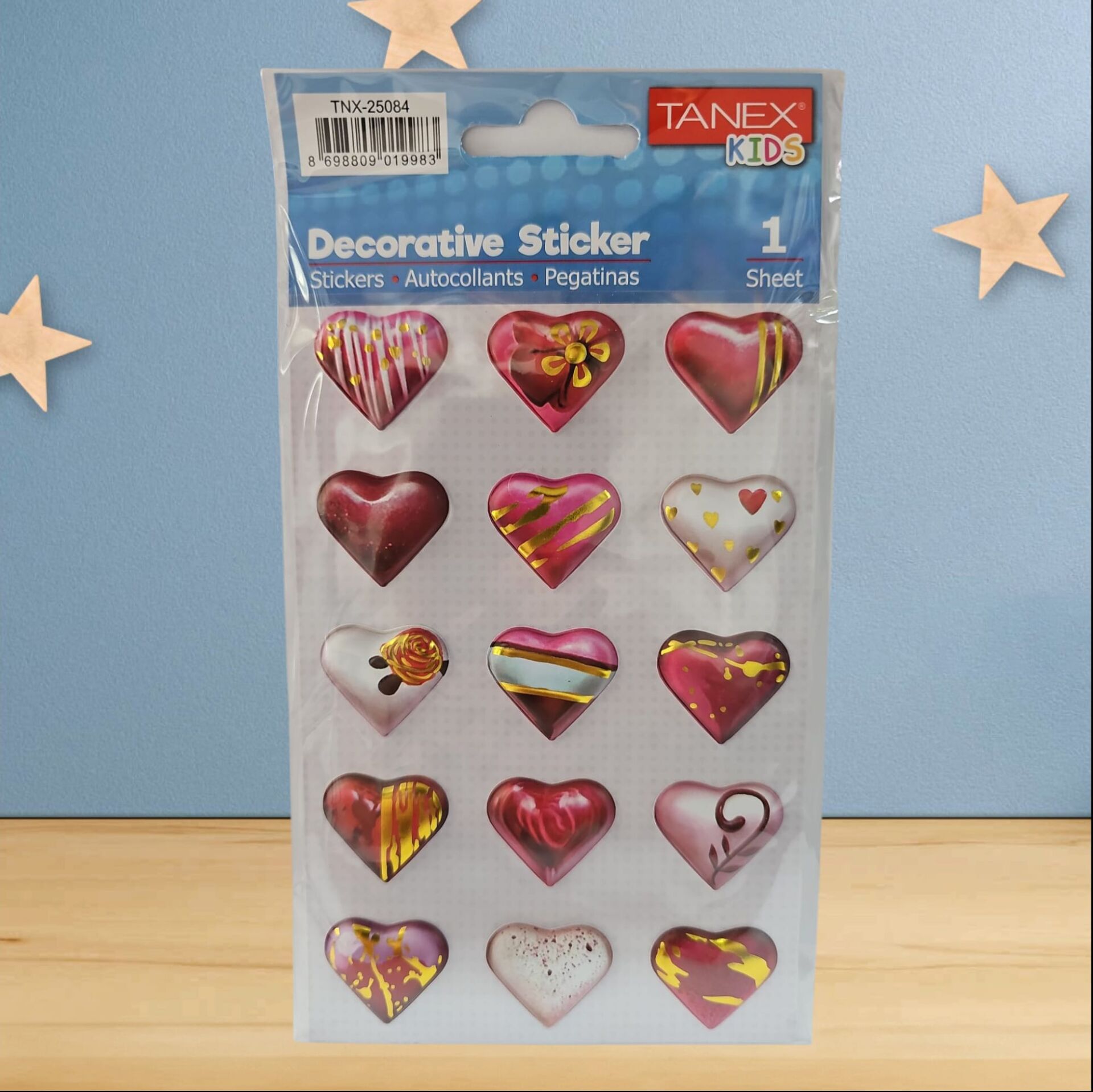 Tanex Sticker Kalp Serisi 25084