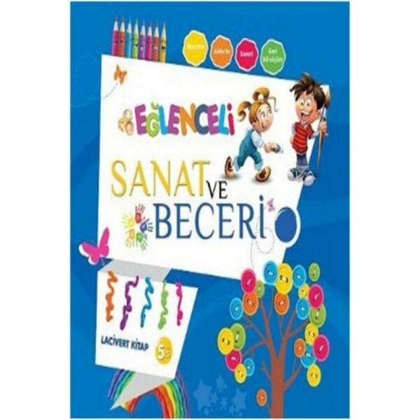 Eğlenceli Sanat Ve Beceri Lacivert Kitap