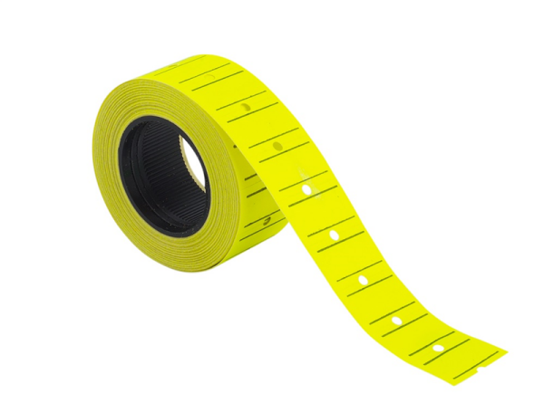 Kraf Fiyat Etiketi 12x21 mm Fosforlu Sarı