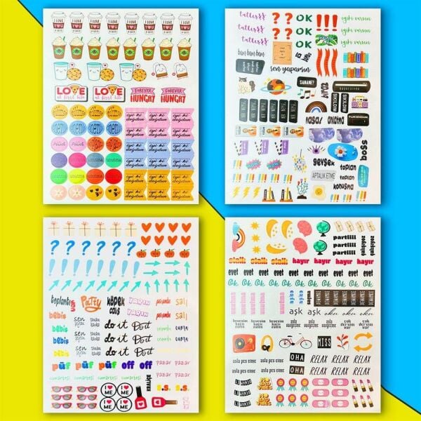 My Diy Sticket Defteri Özel Tasarım 1030