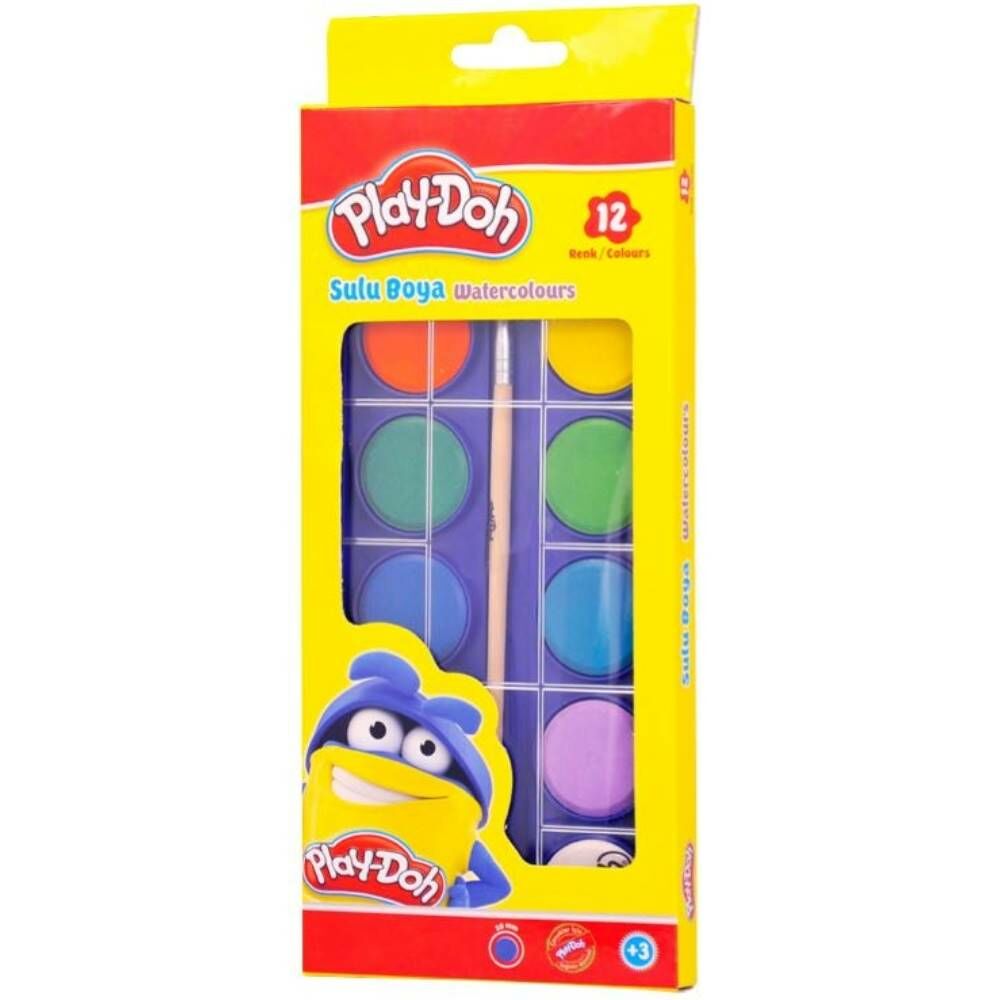 Play-Doh Suluboya 12 Renk Büyük Su003