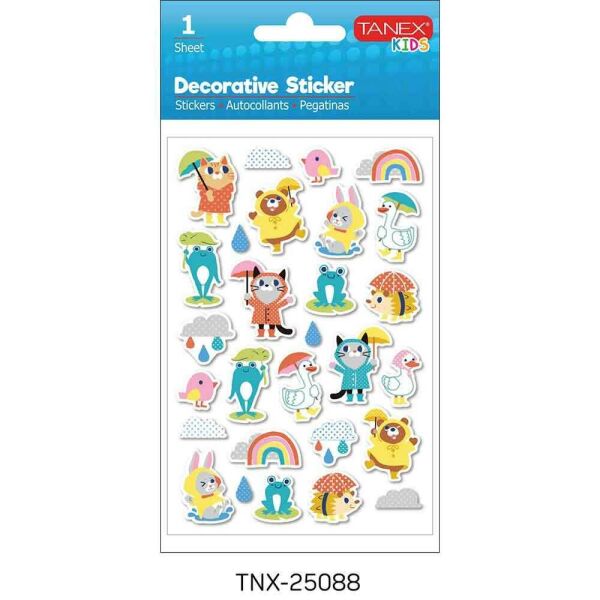 Tanex Sticker Sempatik Hayvanlar Serisi 25088