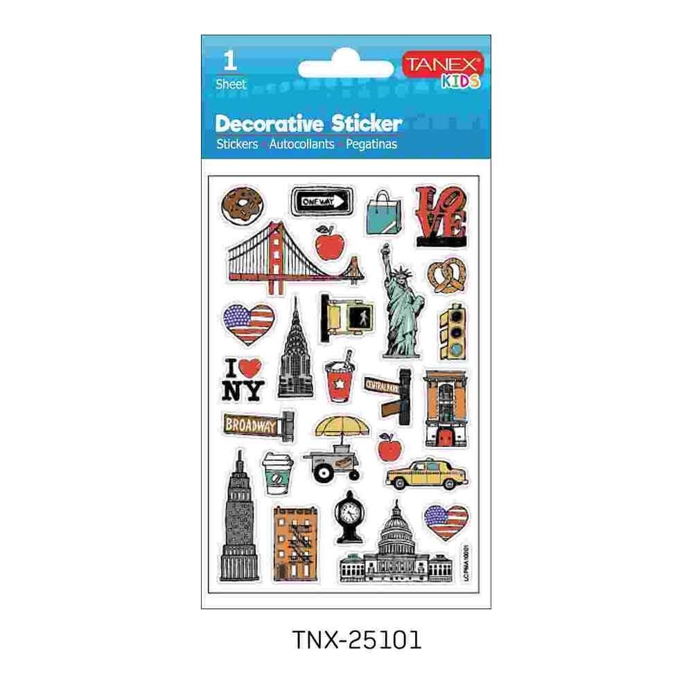 Tanex Sticker Turistik Yerler Serisi 25101