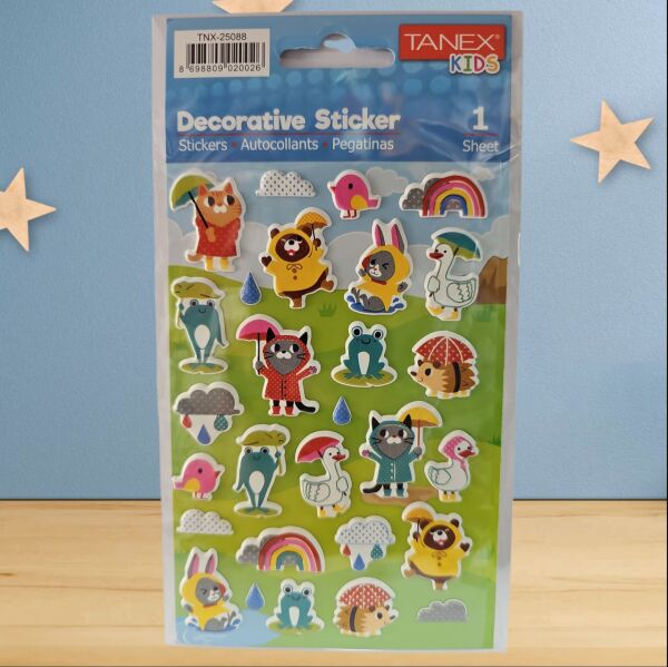 Tanex Sticker Sempatik Hayvanlar Serisi 25088