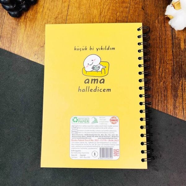 My Planner 1154 Küçük Bi Yıkıldım Ama Halledicem Spiralli Konuşan Ajanda