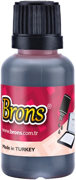 Brons Istampa Mürekkebi 30 cc Kırmızı Br-316