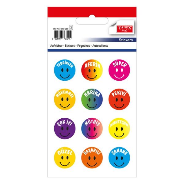 Tanex Sticker Aferin 24 lü 208
