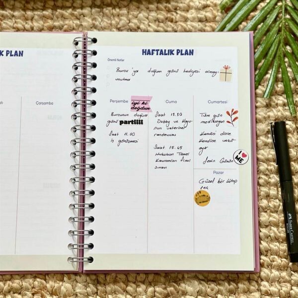 My Planner 1165 Hayallerinin Peşinden Git Spiralli Konuşan Ajanda