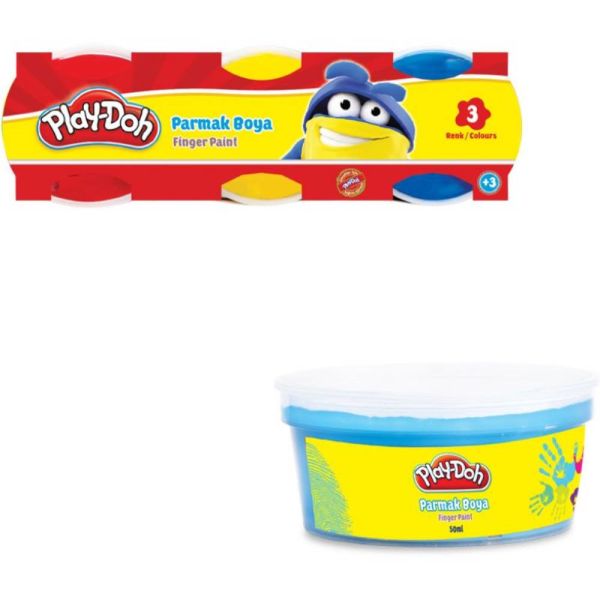 Play-Doh Parmak Boyası 3 Renk 40 Ml Play-Pr002