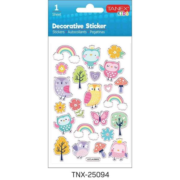 Tanex Sticker Orman Hayvanları Serisi 25094