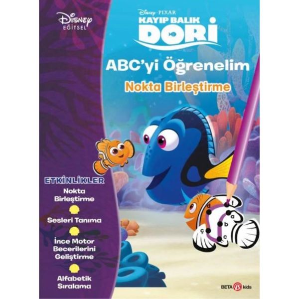 Disney Kayıp Balık Dori ABC yi Öğrenelim Noktaları Birleştirme