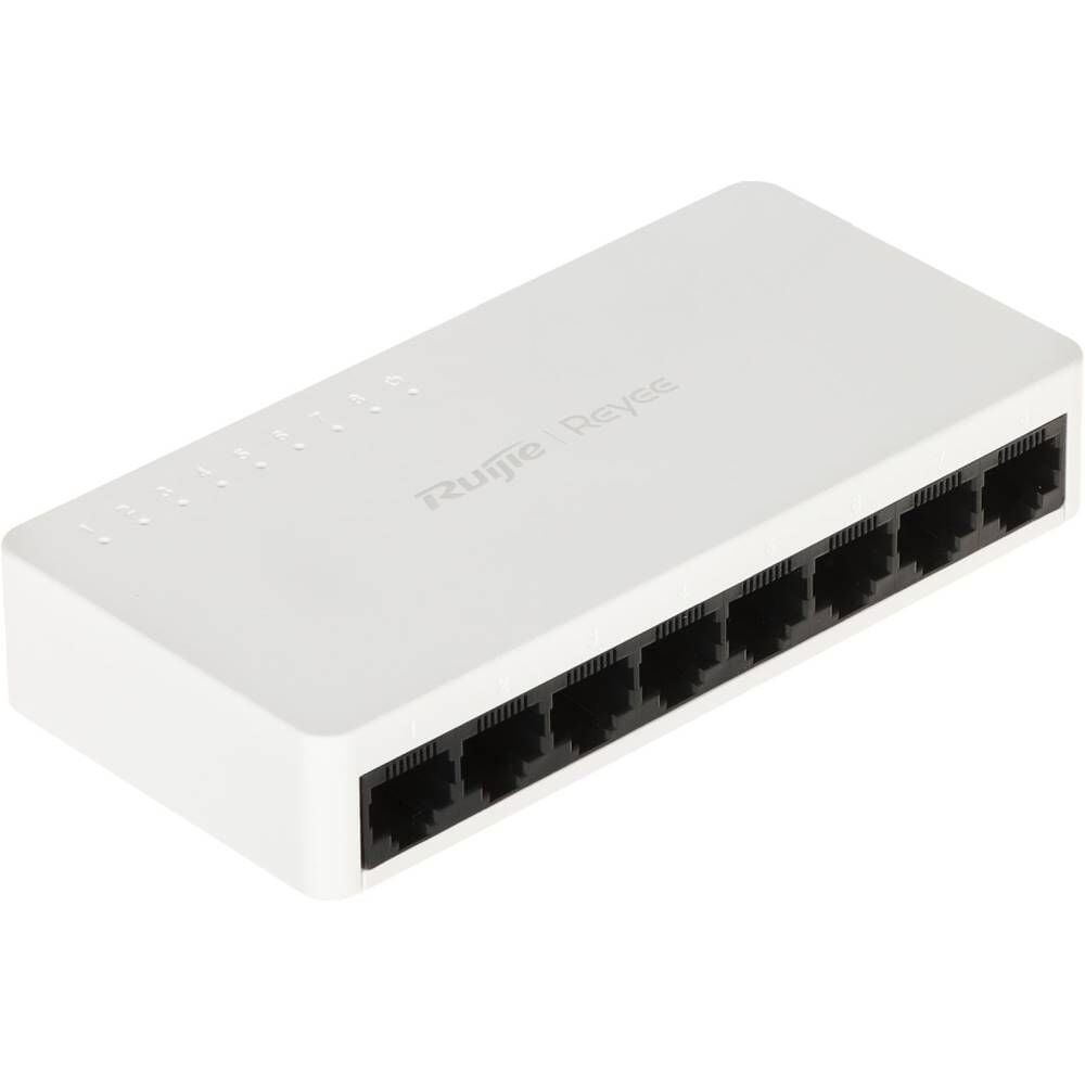 Ruijie Reyee RG-ES08F 8 Portlu, 10-100 Fast Ethernet Tak Çalıştır Switch Plastik Kasa