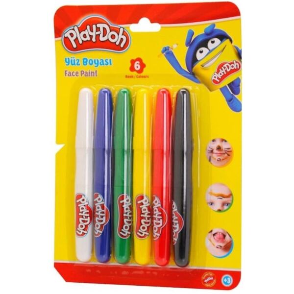 Play-Doh Yüz Boyası 6 Renk Set Yu001