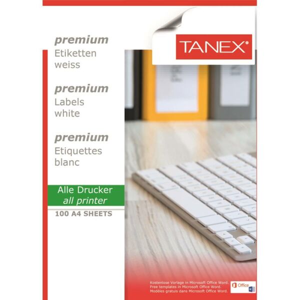 Tanex Laser Etiket Tw-2115 70 X 56 Mm ( 15 ) 100 Lü