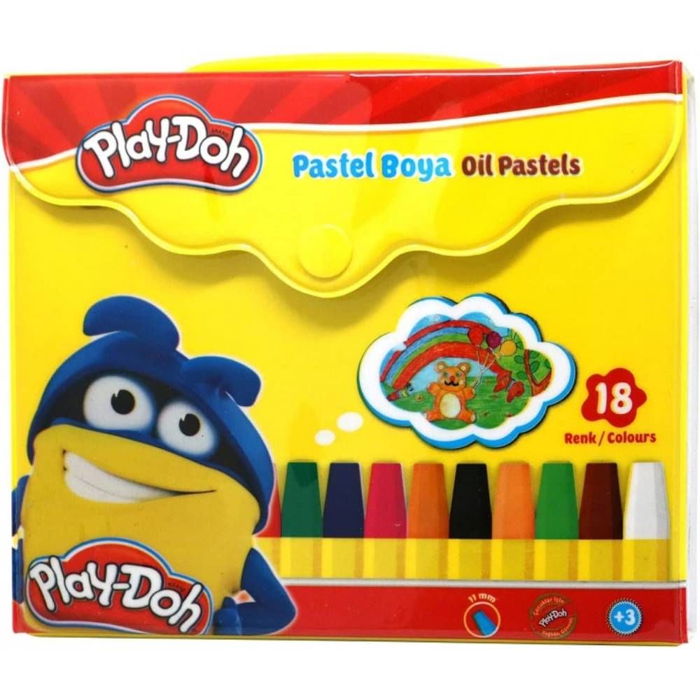 Play-Doh Pastel Boya Çantalı 18 Renk Pa006