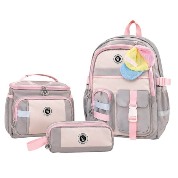Color Bags B93 3'lü Set Yeşil İlkokul Çantası