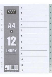 Kraf Seperatör Rakam 1-12 1012