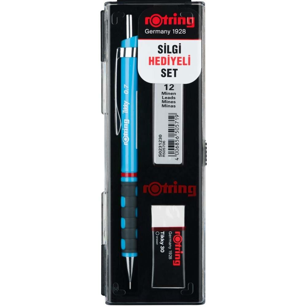 Rotring Versatil Kalem Tıkky Okul Seti 0.7 Açık Mavi