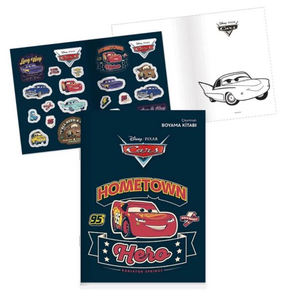 Cars Stickerli Boyama Kitabı
