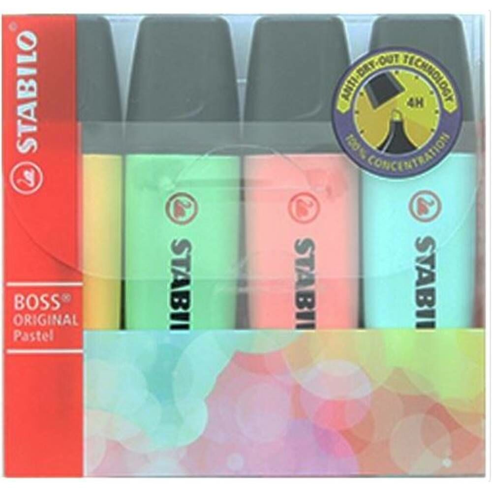 Stabılo Fosforlu Kalem Boss Orıgınal Set  4 Lü Pastel 70/4-2