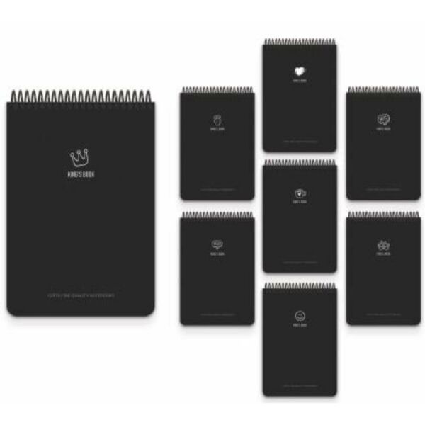 Kings Book A4 80 Yaprak Çizgili Plastik Kapak Spralli Bloknot 5926