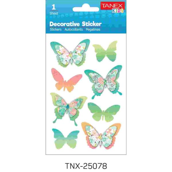Tanex Sticker Kelebek Serisi 25078