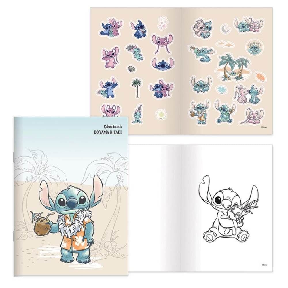 Lilo Stitch Stickerli Boyama Kitabı