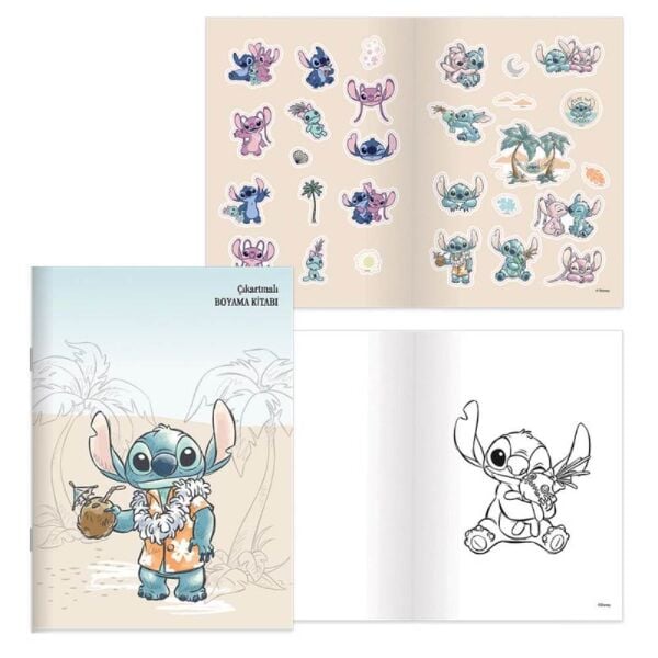Lilo Stitch Stickerli Boyama Kitabı