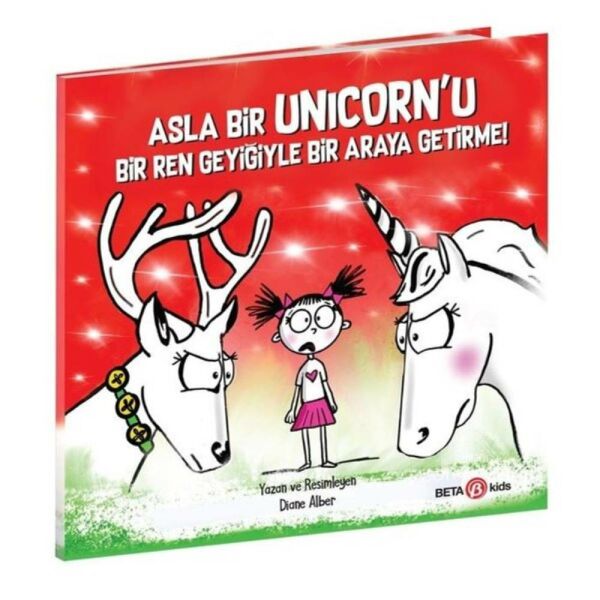 Asla Bir Unicornu Bir Ren Geyiğiyle Bir Araya Getirme
