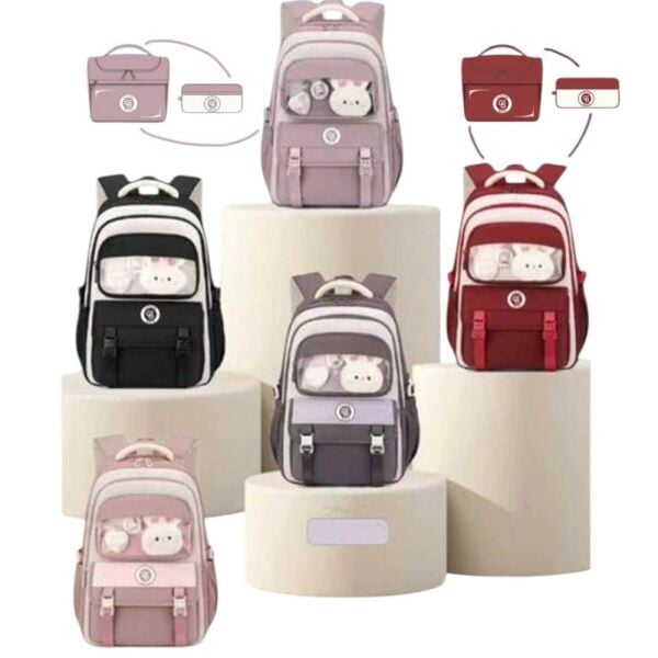 Color Bags B84 3'lü Set Kahve İlkokul Çantası