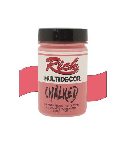 Rich Multi Decor Chalked Akrilik Boya 100 cc Antik Pembe 100-4524