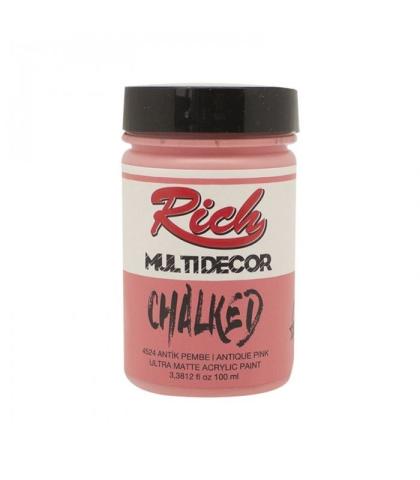 Rich Multi Decor Chalked Akrilik Boya 100 cc Antik Pembe 100-4524