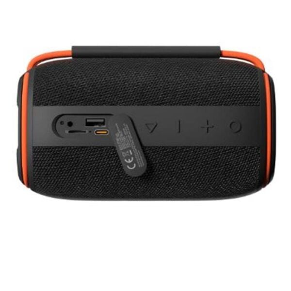 Mikado MD-31BT Siyah IPX6 15W RGB Işıklı 2400mAh TF KART+USB Destekli Bluetooth Hoparlör