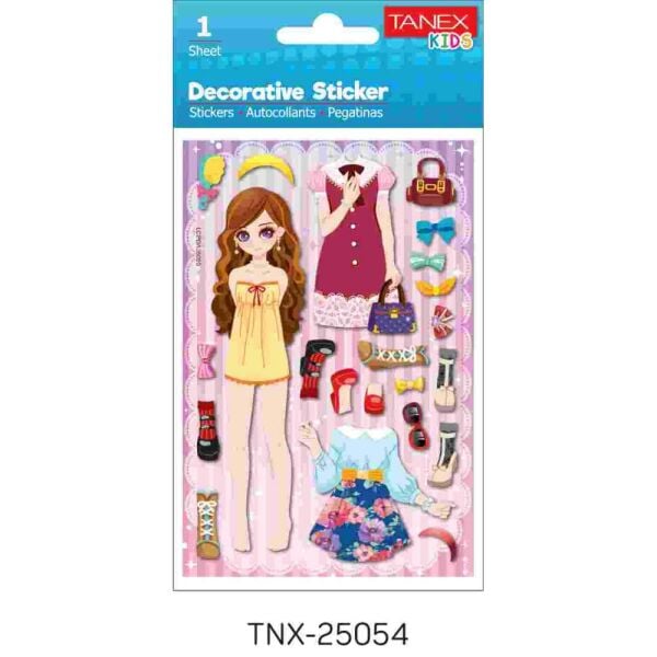 Tanex Sticker Kıyafet Serisi 25054