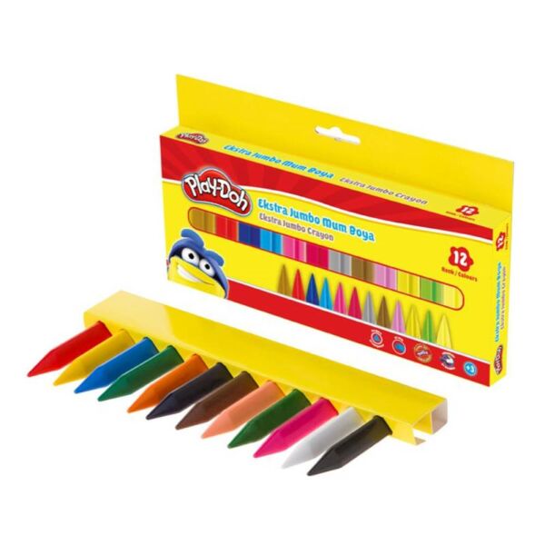 Play-Doh Mum Boya Extra Jumbo 12 Renk Cr011