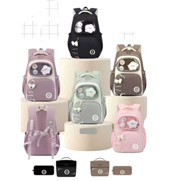 Color Bags B82 3'lü Set Lavanta İlkokul Çantası